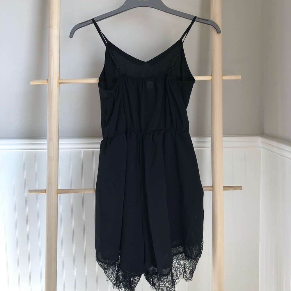 Black lace Romper size S/M